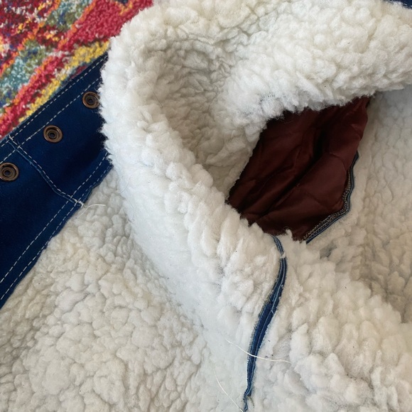 *Rare*  1960's sherpa lined blue suede jacket - Picture 6 of 10